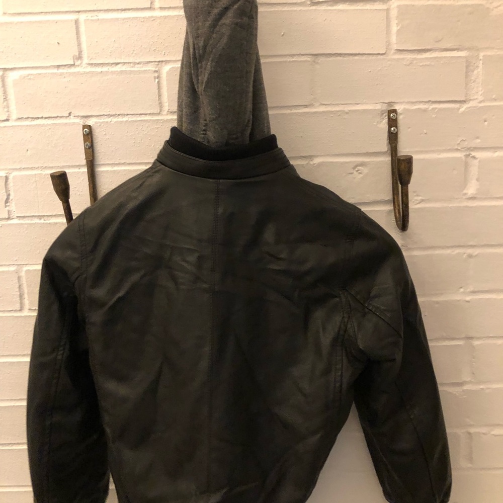 Boys faux leather jacket